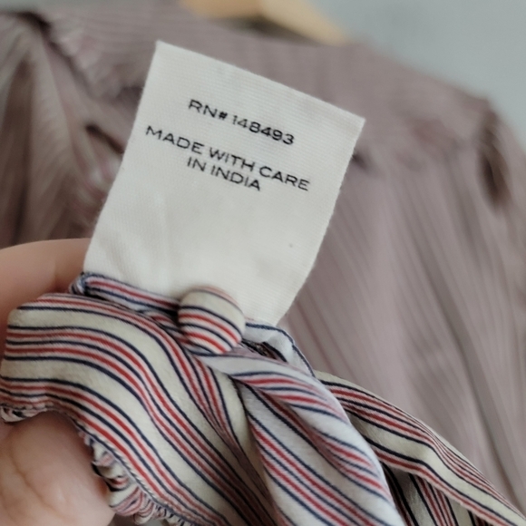 Doen Sparrow Top  in Cream Seafarer Stripe size L NWT - Picture 11 of 11